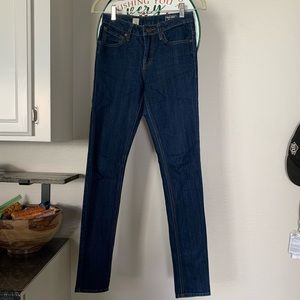 Volcom High Waist Dark Skinny Jeans